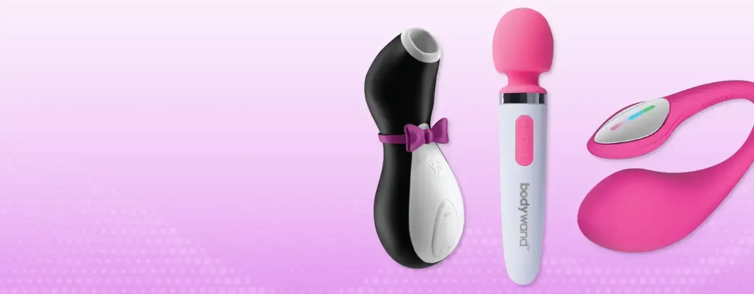 Women with Clitoral Stimulator on her chest